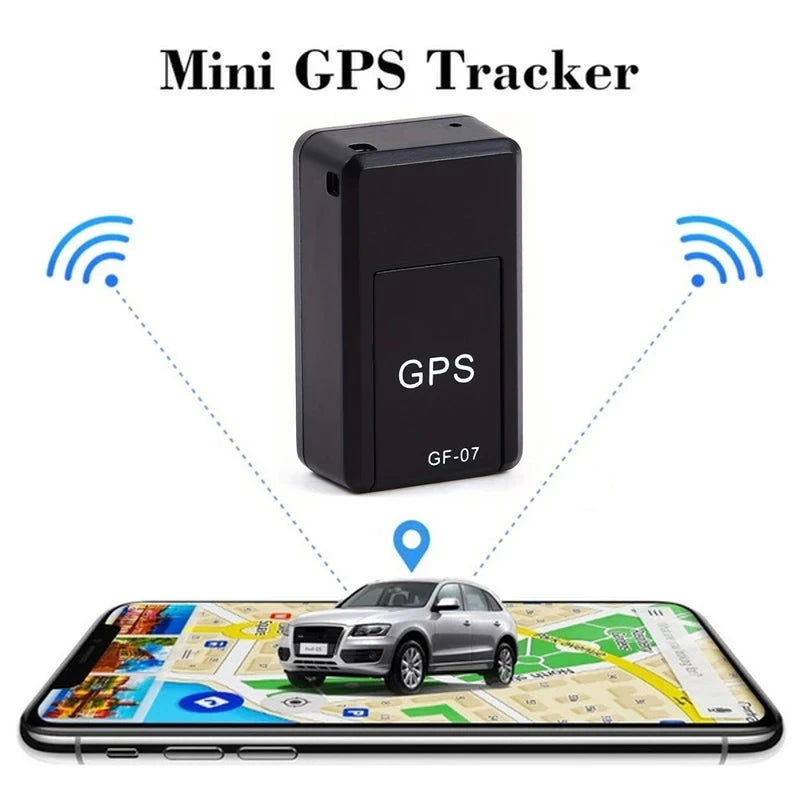 Magnetic GPS Tracker - Mini Portable Car Tracking Device with Strong Magnetic Mount & SOS Alarm